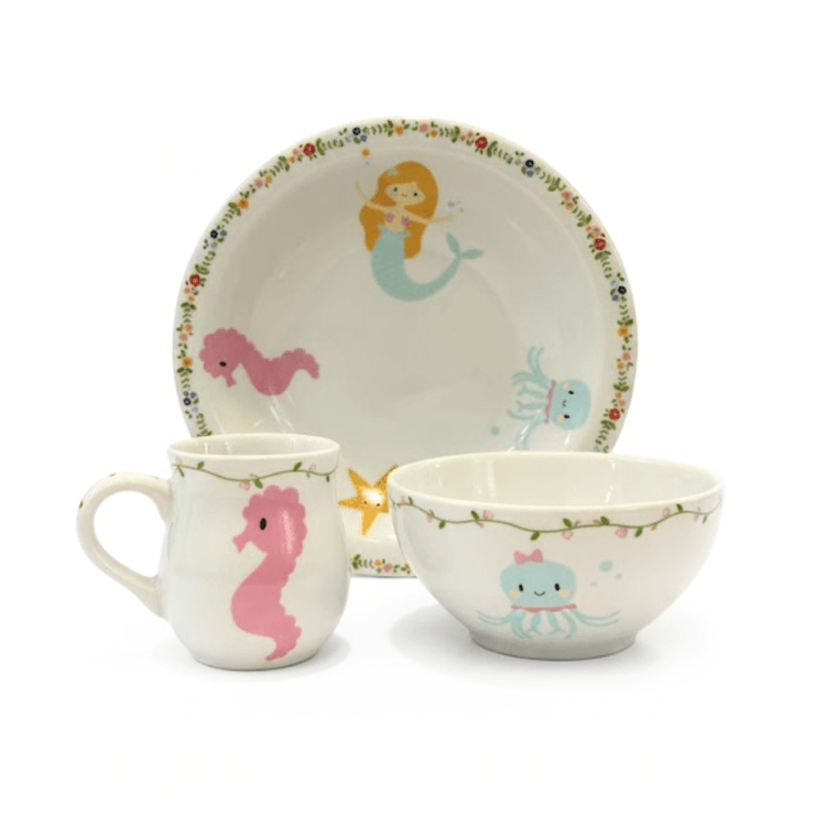 Kit Infantil Girl 3 Pecas - Ce Porcelanas -2- Kit Infantil Girl 3 Pecas - Ce Porcelanas -2-